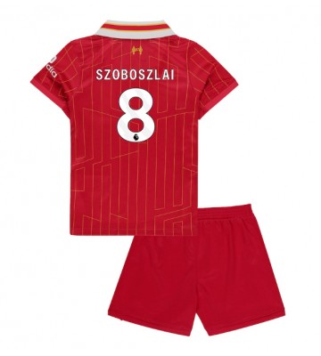 Liverpool Dominik Szoboszlai #8 Hemmaställ Barn 2024-25 Kortärmad (+ Korta byxor)